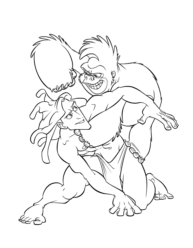 Coloring Pages Tarzan