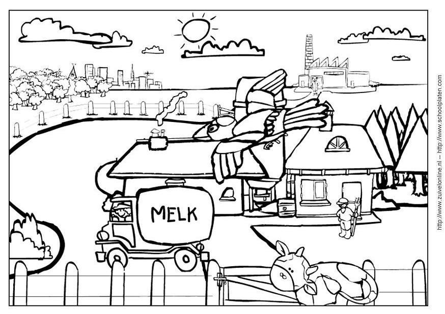 Coloring page cow 5 - img 6778.