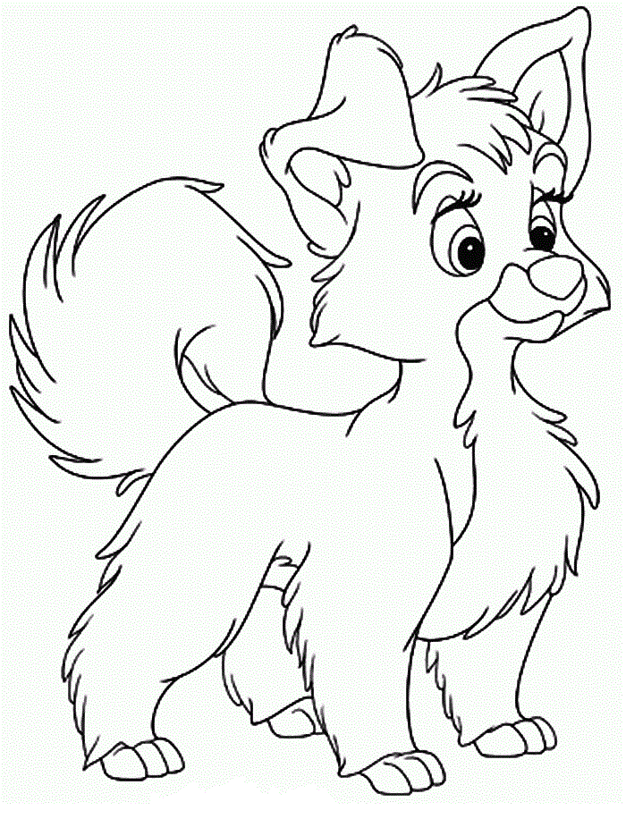 Cuteb Puppies With Umbrellas Coloring Page | Kids Coloring Page