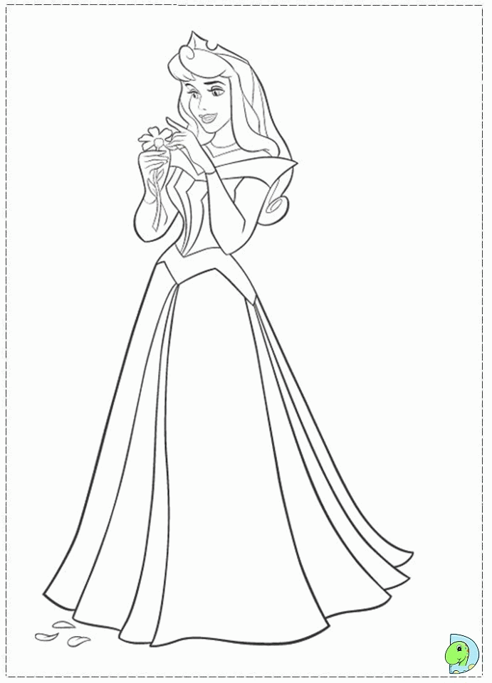 Sleeping Beauty Coloring page, Aurora coloring page