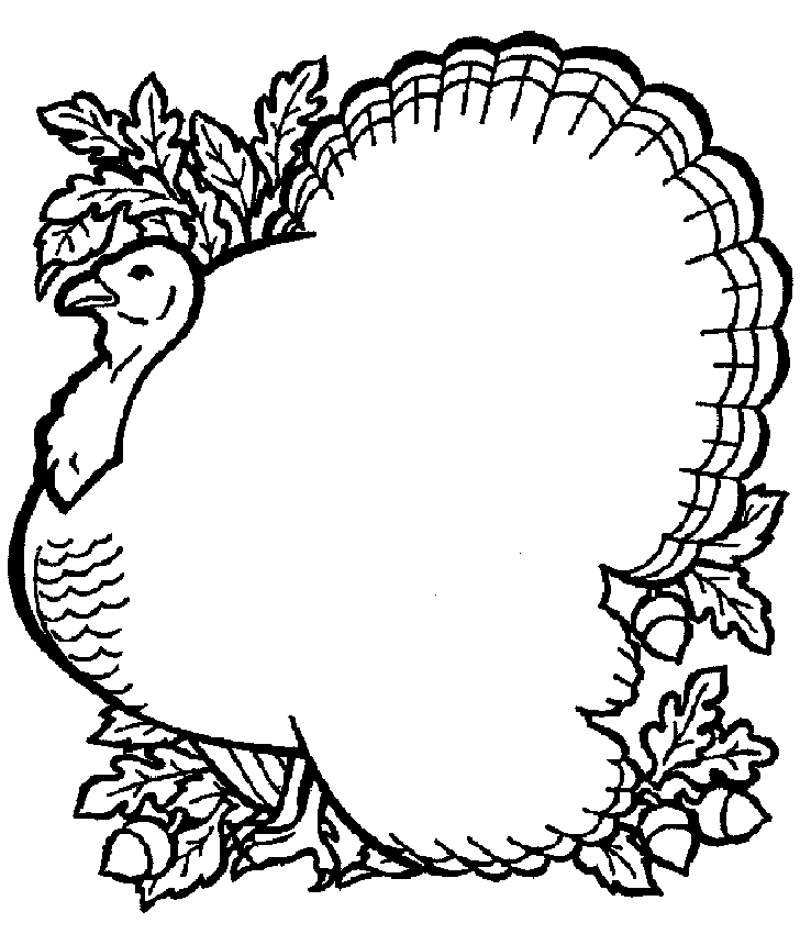 Happy Thanksgiving Turkey Coloring Pages | Clipart Panda - Free 