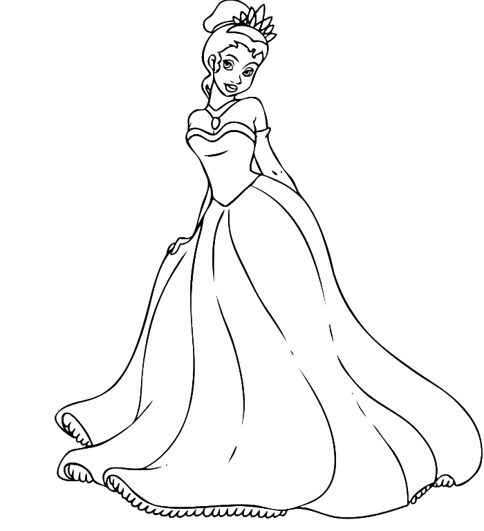 Princess Tiana Coloring Pages - Disney Coloring Pages : Free 