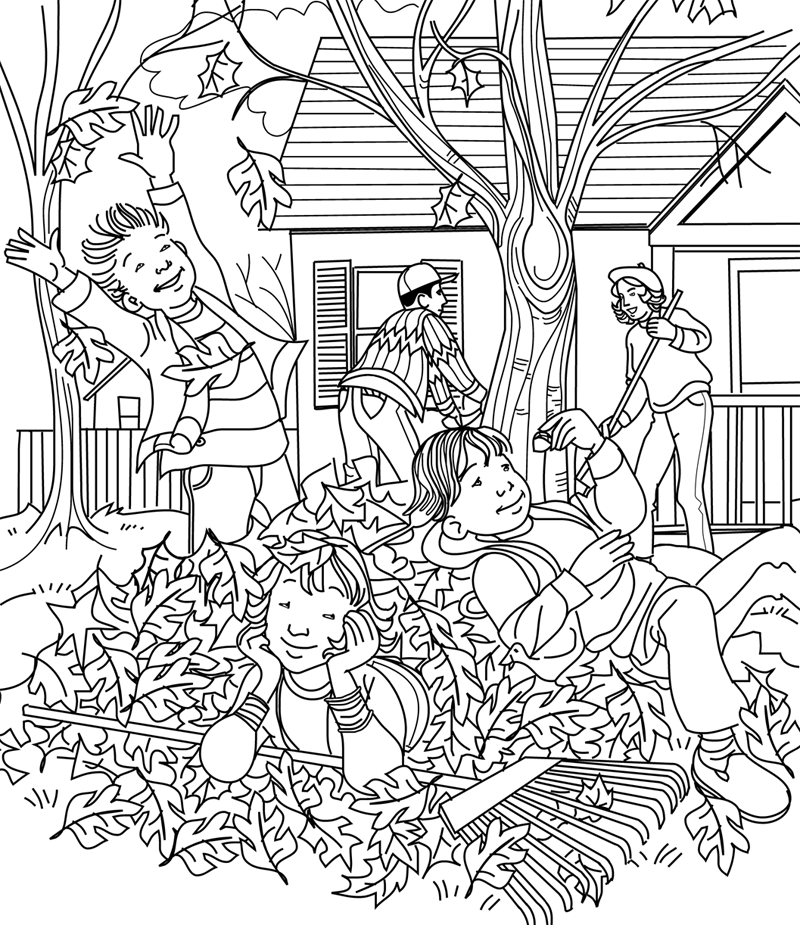 Fun in the Leaves by Maurie Jo Manning - Hidden Pictures™ Puzzles 
