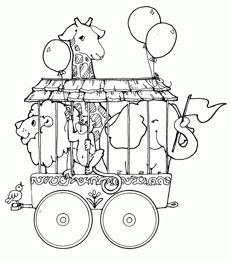 circus train coloring page | ART craft