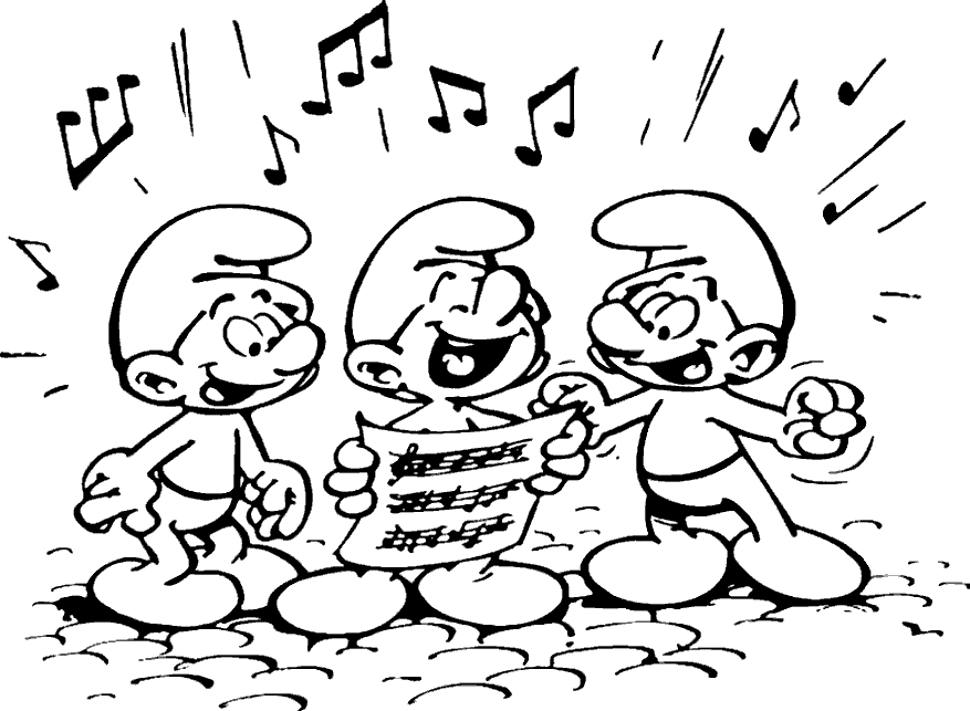 Smurf Sing Coloring Pages Free : New Coloring Pages