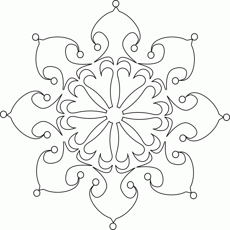 snowflake mandala | Mandala B&W