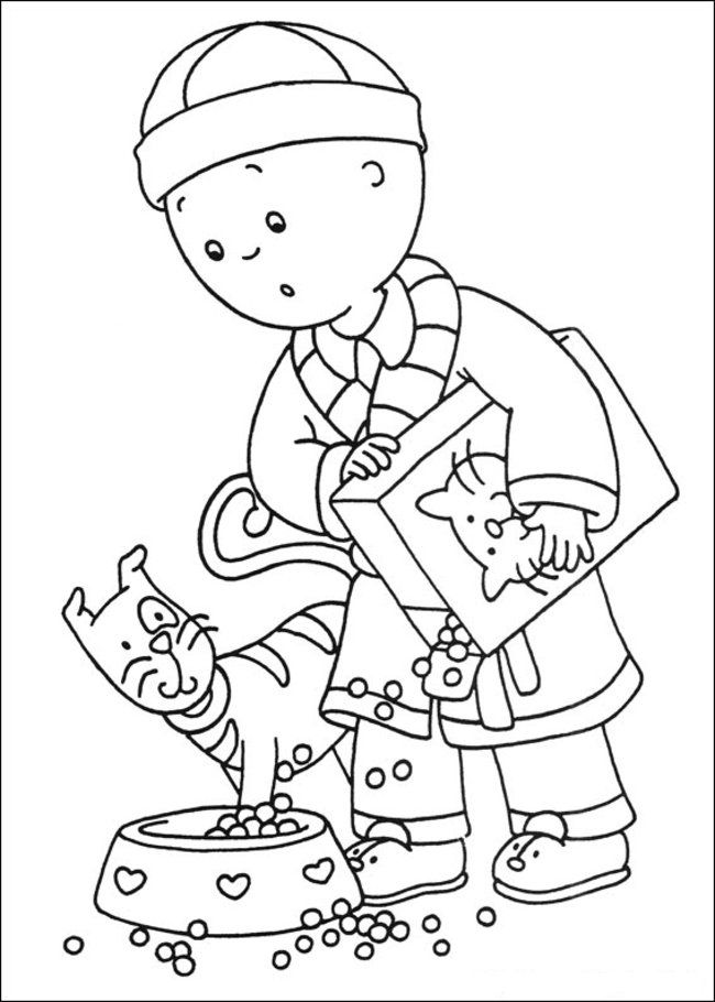 Caillou Coloring Pages Online - Picture 31 – Free Printable 