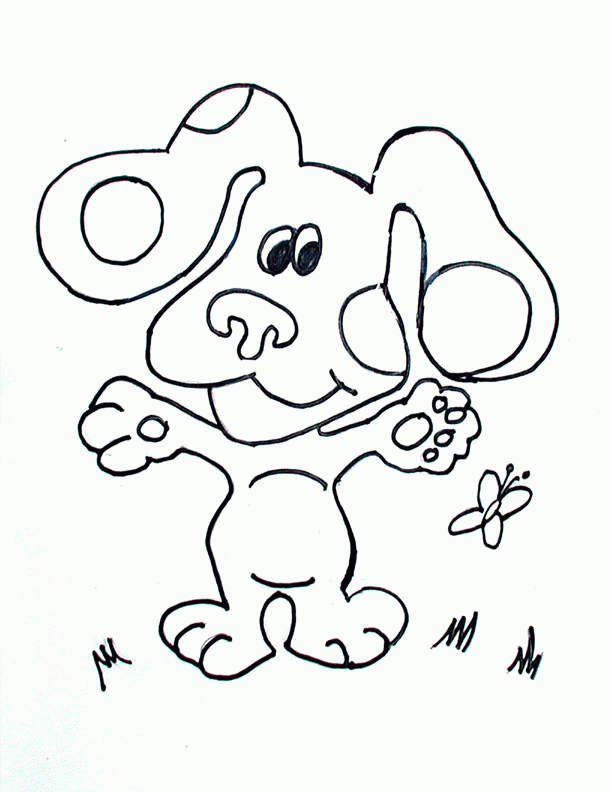 Blue's Clues Coloring Pages for Kids- Free Coloring Pages to print