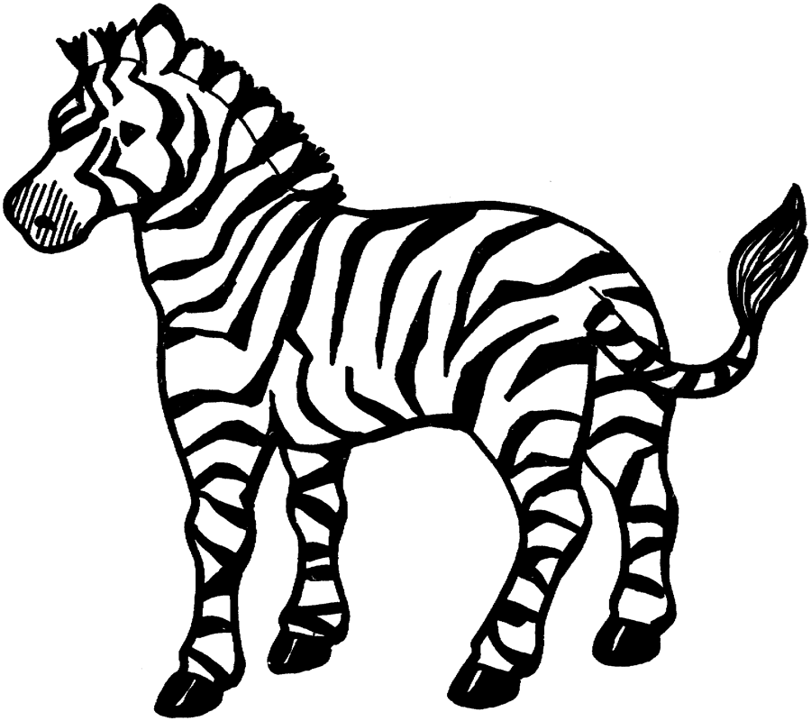 Printable Zebra Print Stencil