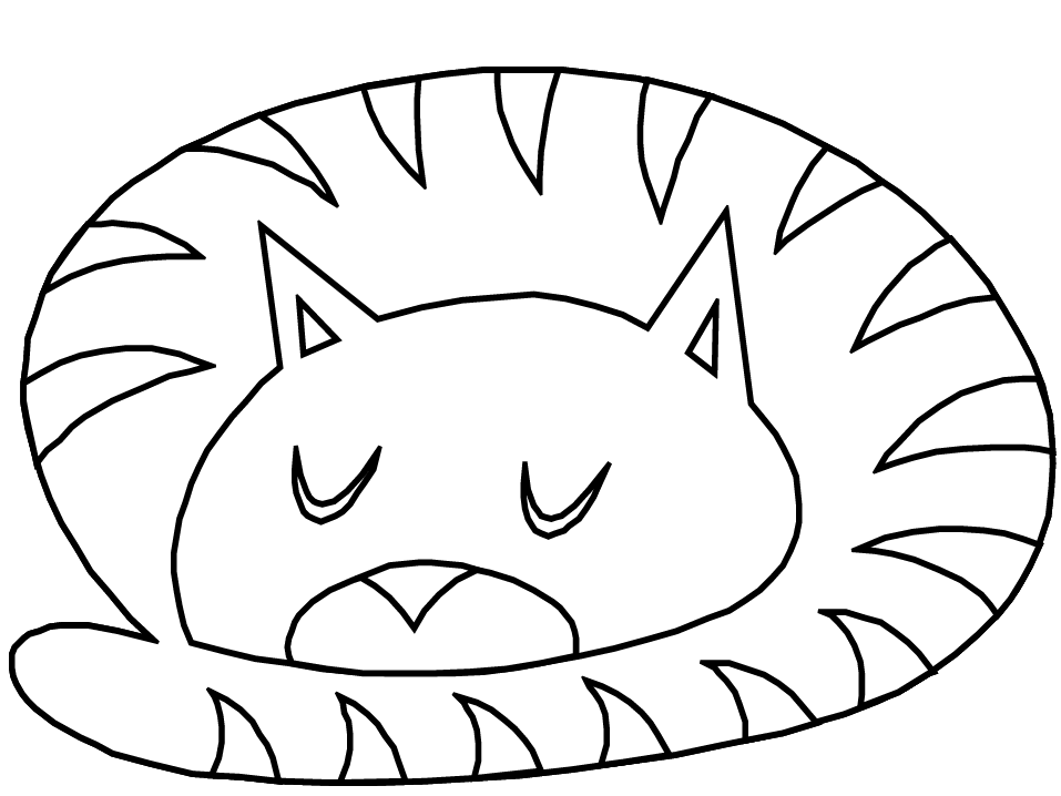 Wonderful Animals Cat Coloring Pages 600 X 500 60 Kb Jpeg 