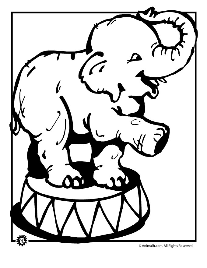 Circus Elephant Coloring Pages | Clipart Panda - Free Clipart Images