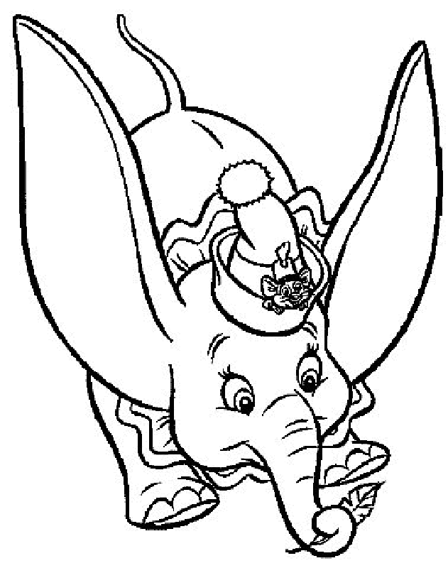 Dumbo the elephant Coloring Pages 18 | Free Printable Coloring 