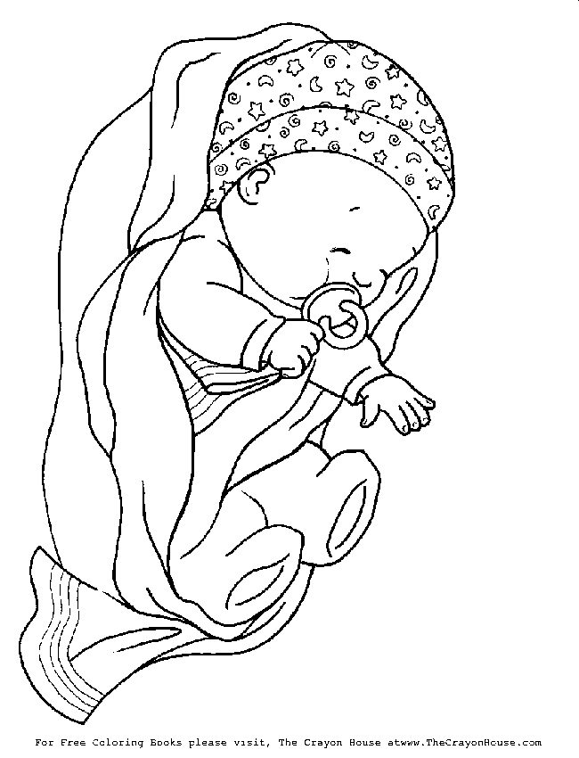 Baby-coloring-3 | Free Coloring Page Site