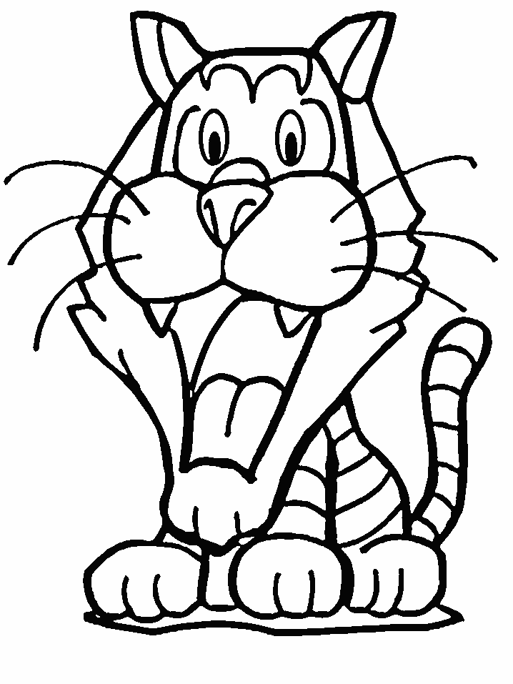 Tiger Coloring Picture