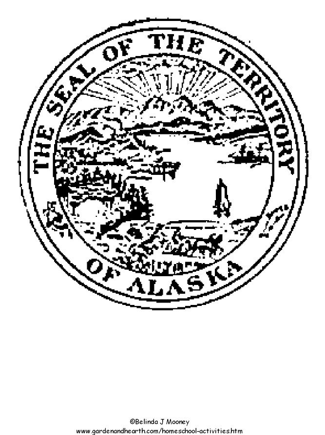 oklahoma state seal Colouring Pages