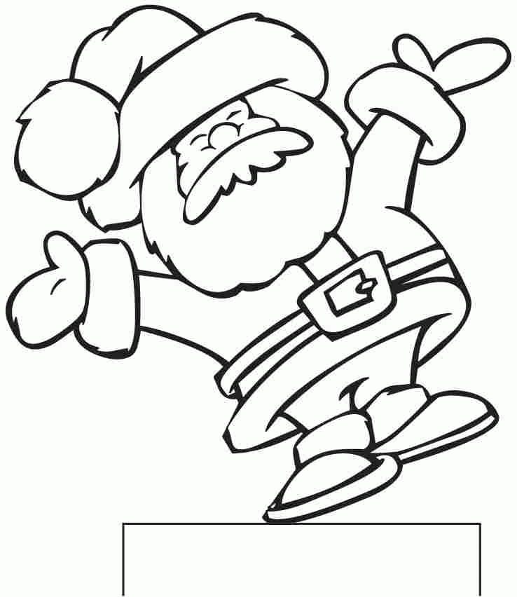 Printable Coloring Sheets Christmas Santa Claus For Kids & Boys #