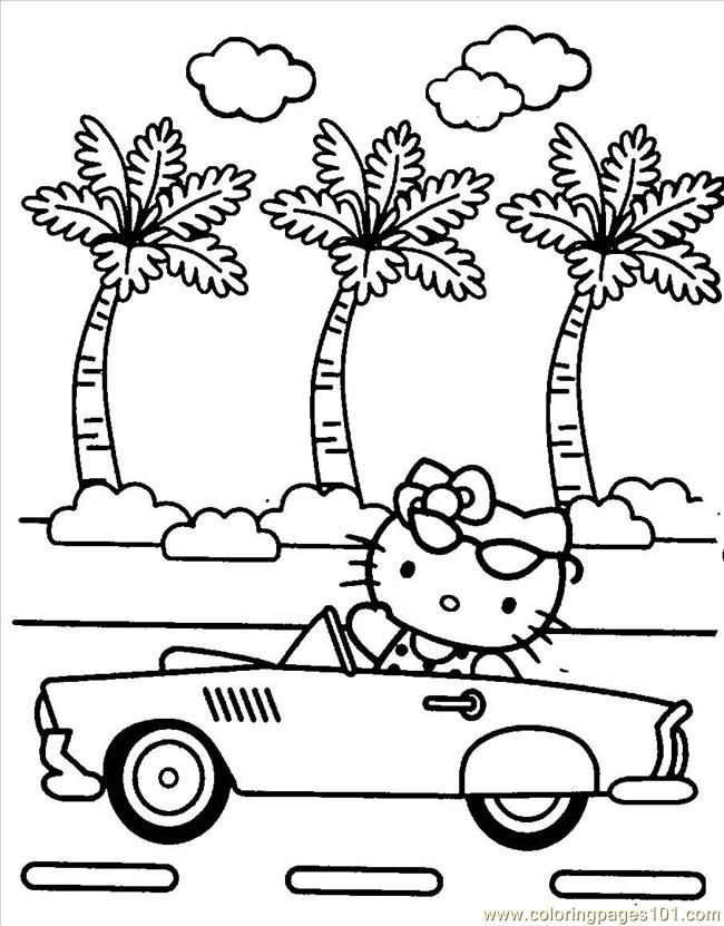 Coloring Pages Hello Kitty09 (Cartoons > Hello Kitty) - free 