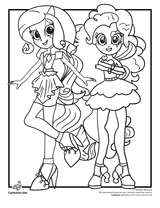 Rainbow script pinkie pie Colouring Pages (page 2)
