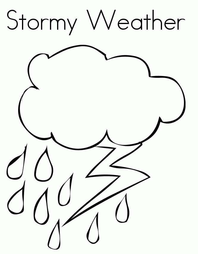 Download Stormy Weather Coloring Pages Or Print Stormy Weather 