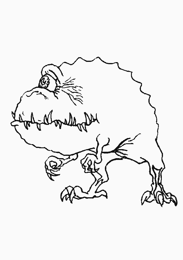 Monster Coloring Pages Images & Pictures - Becuo