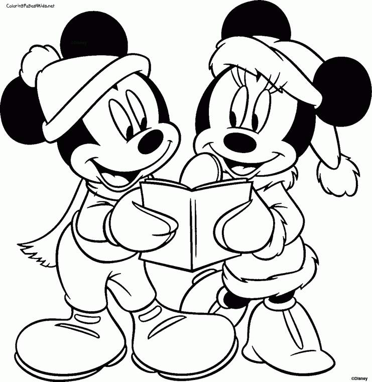 Mickey Minnie Mouse Coloring Pages