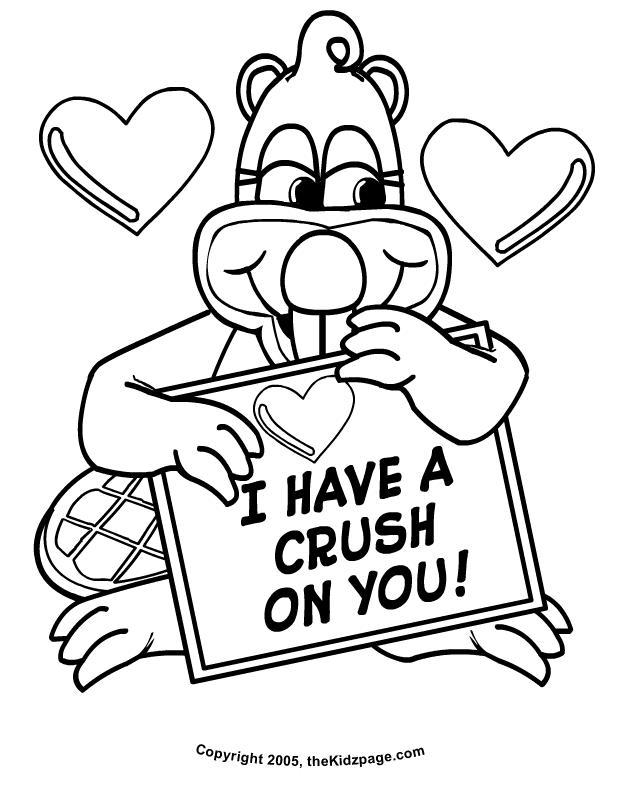 have crush on you valentines day coloring pages for kids
