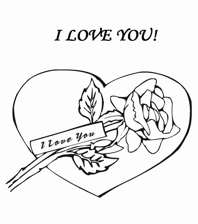 fire heart Colouring Pages