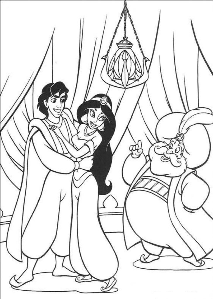 Sweet Coloriages Aladin Jasmine | Laptopezine.