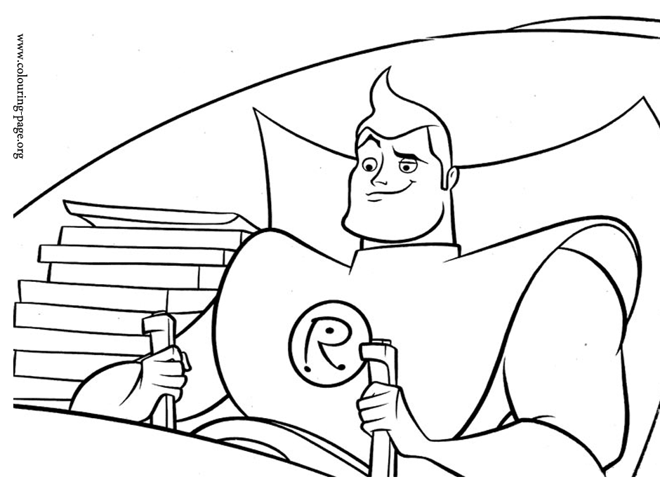 Meet the Robinsons - Art Framagucci delivering pizza coloring page