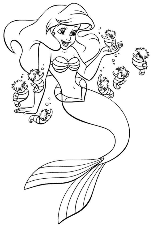 Ariel Coloring Pages Printable | Coloring Pages