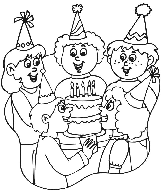 Happy Birthday Disney Coloring Pages