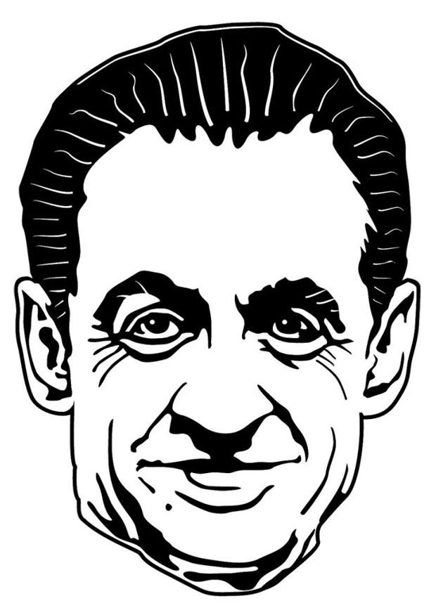 Coloring page Nicolas Sarkozy - img 24750.