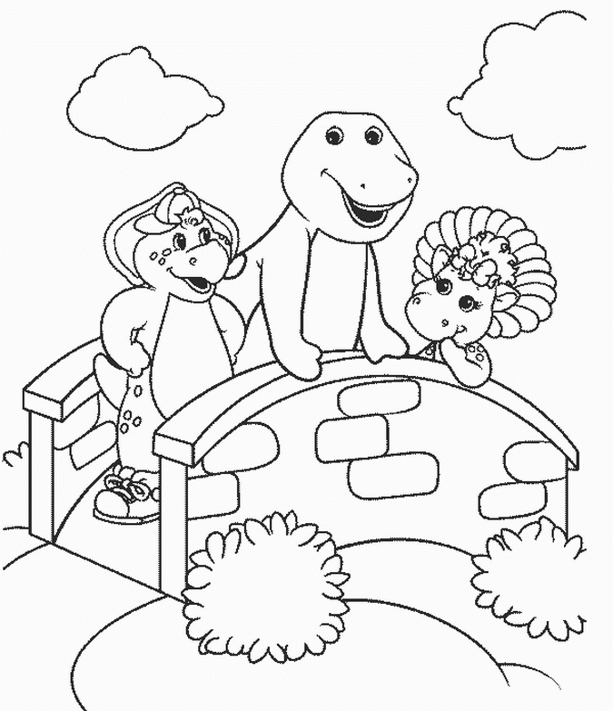 Barney And Friends Coloring Pages Picture Printable Coloring 2014 