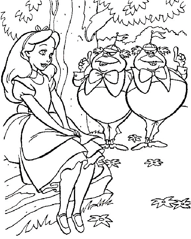 Alice in Wonderland Coloring Pages 15 | Free Printable Coloring 