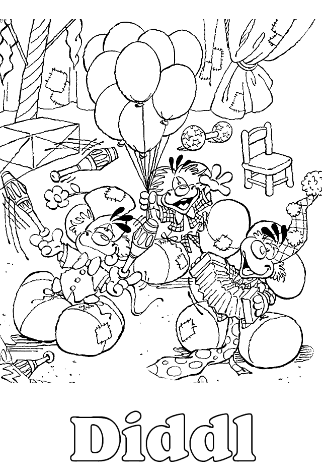 Diddl Coloring Pages - Coloringpages1001.