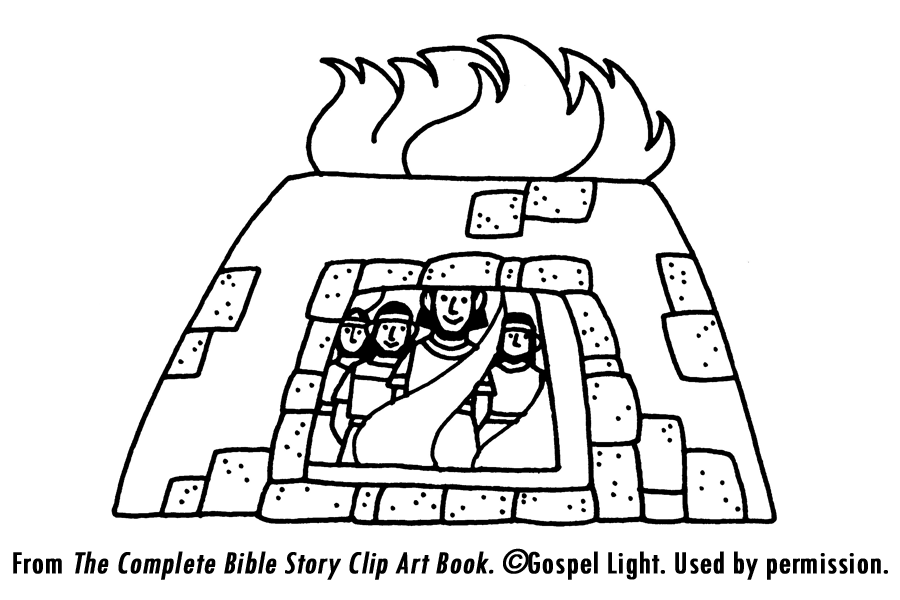 Fiery Furnace Coloring Page