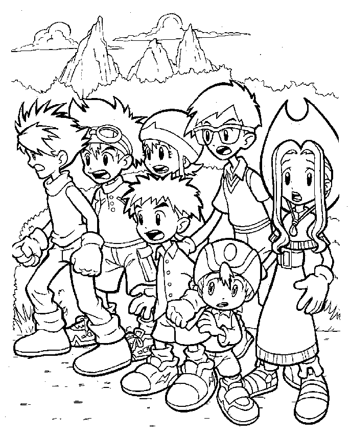 Digimon Adventure Coloring Pages