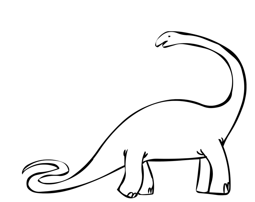 Printable brontosaurus-coloring-page