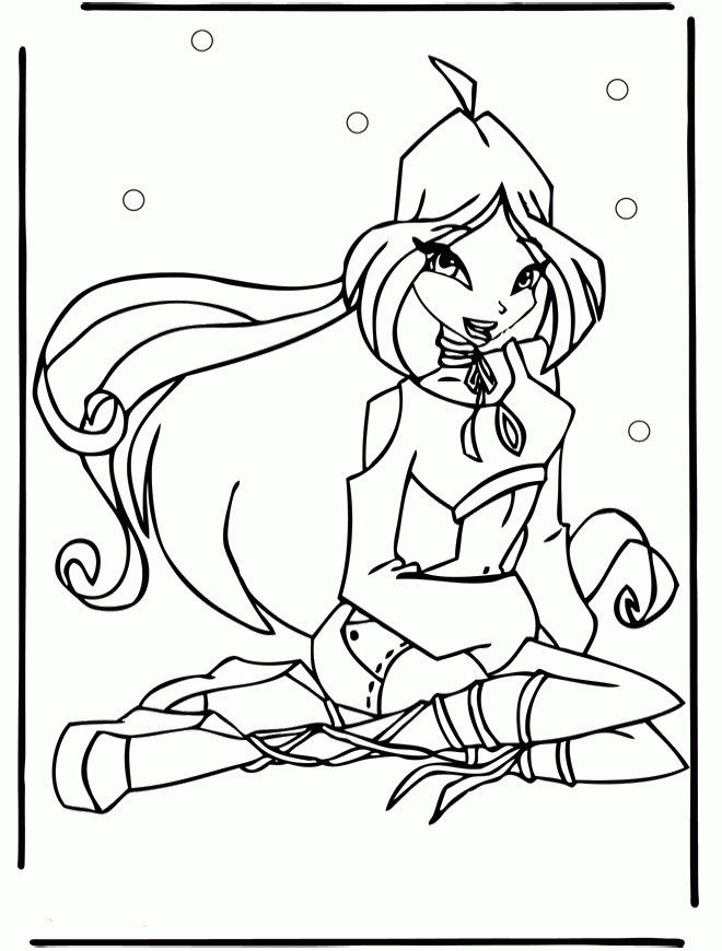 Beautiful Winx Club Flora Coloring Pages - Winx Club Coloring 