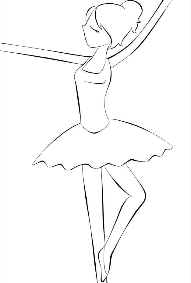 Ballerina Colouring Page by alem22 on deviantART