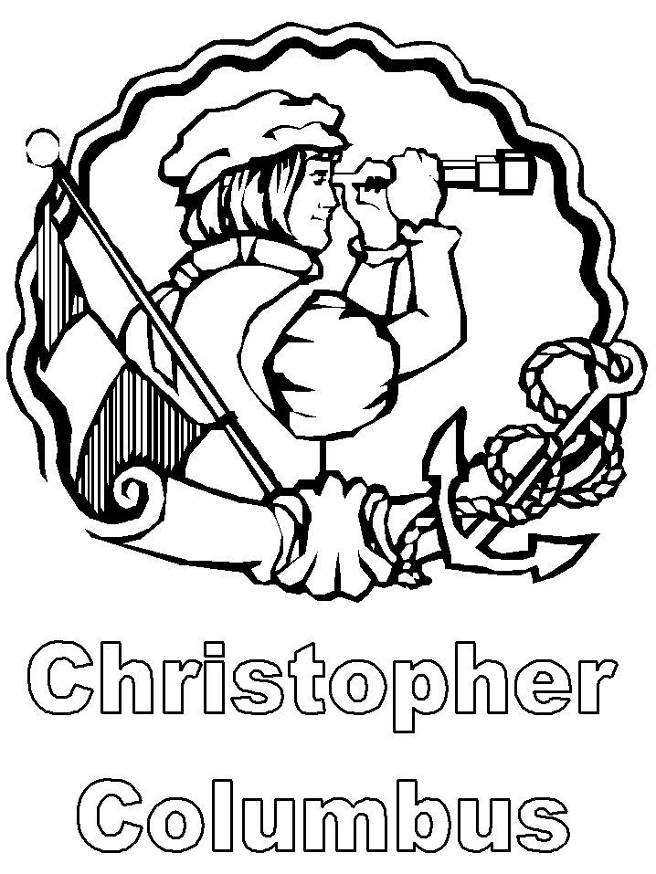 Columbus Day Coloring Pages for Kids- Printable Coloring Book Pages