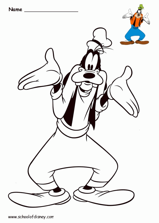 Coloring Book Piorneer Goofy