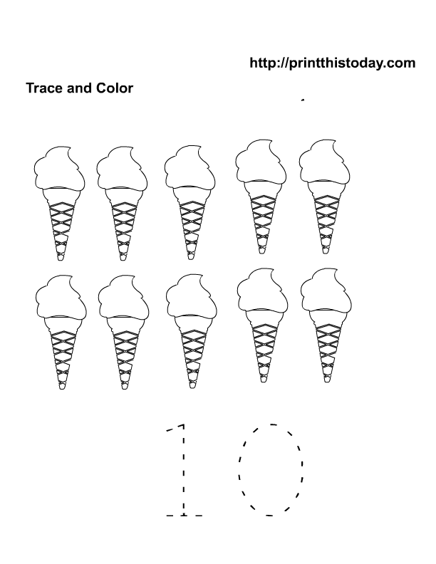 Free printable Summer Maths worksheets for preschool | Print This 
