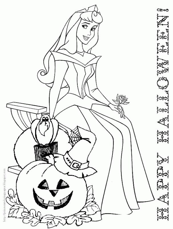 Halloween Disney Coloring Pages Printables