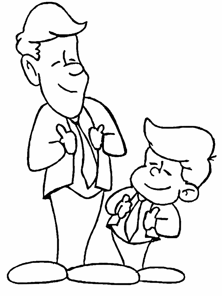 Coloriage Papa à imprimer - Gratuit sur Cocoloriage.