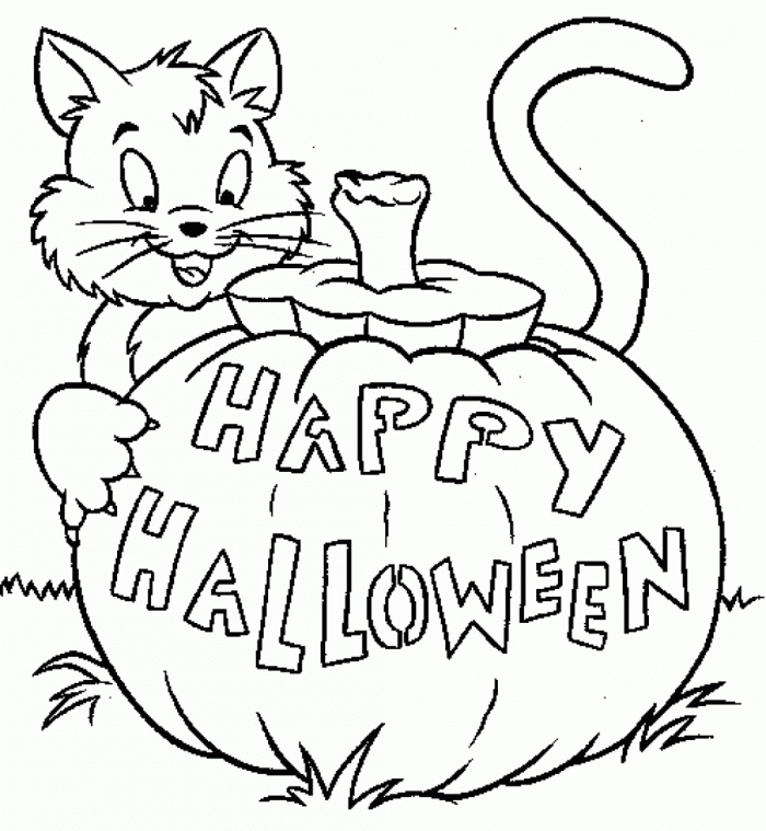 Halloween Coloring Pages Picture For Kids