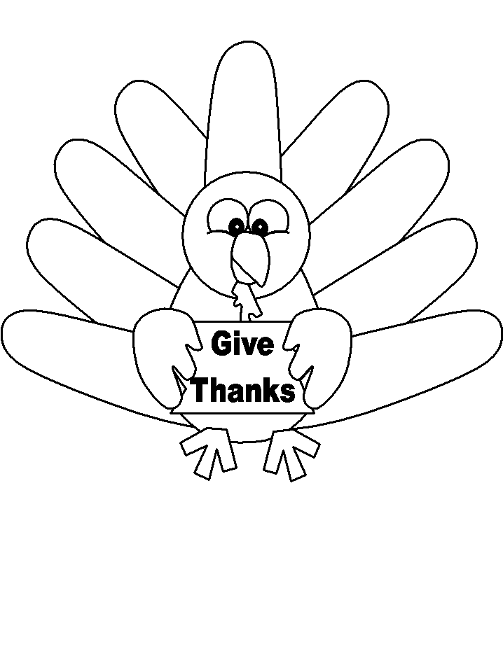 turkey coloring pages give thanks playsational