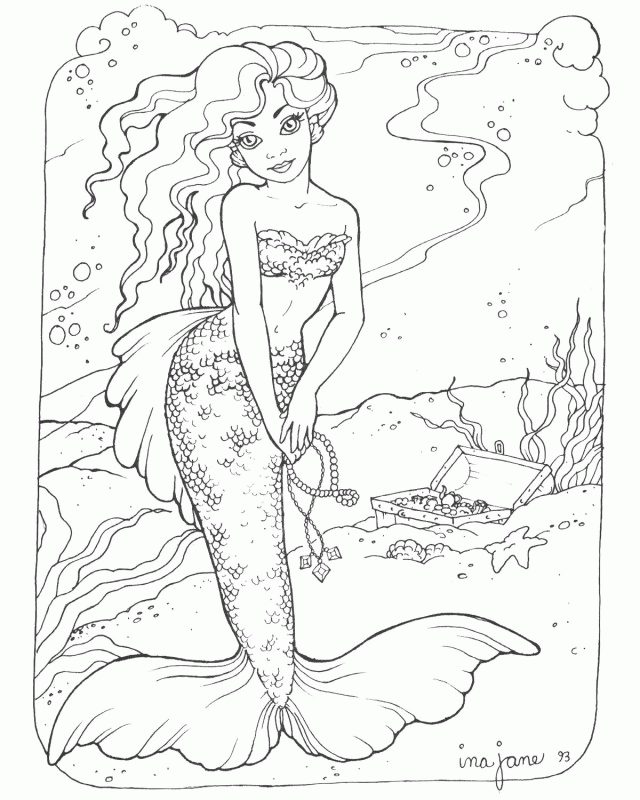 Mermaids Coloring Pages Mermaid Melody Coloring Book Pages 180395 