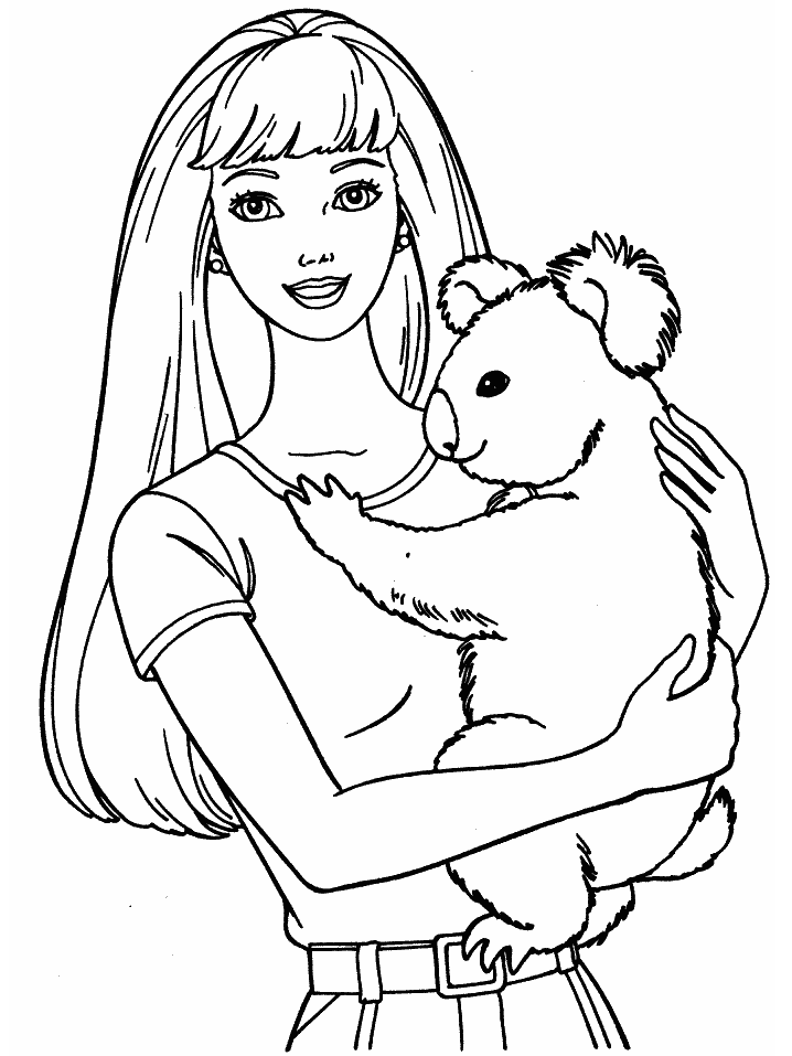 Barbie Print Out Coloring Pages | Rsad Coloring Pages