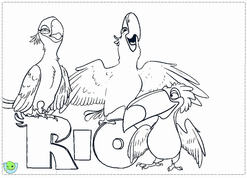 Rio Movie Coloring page | Coloring Pages